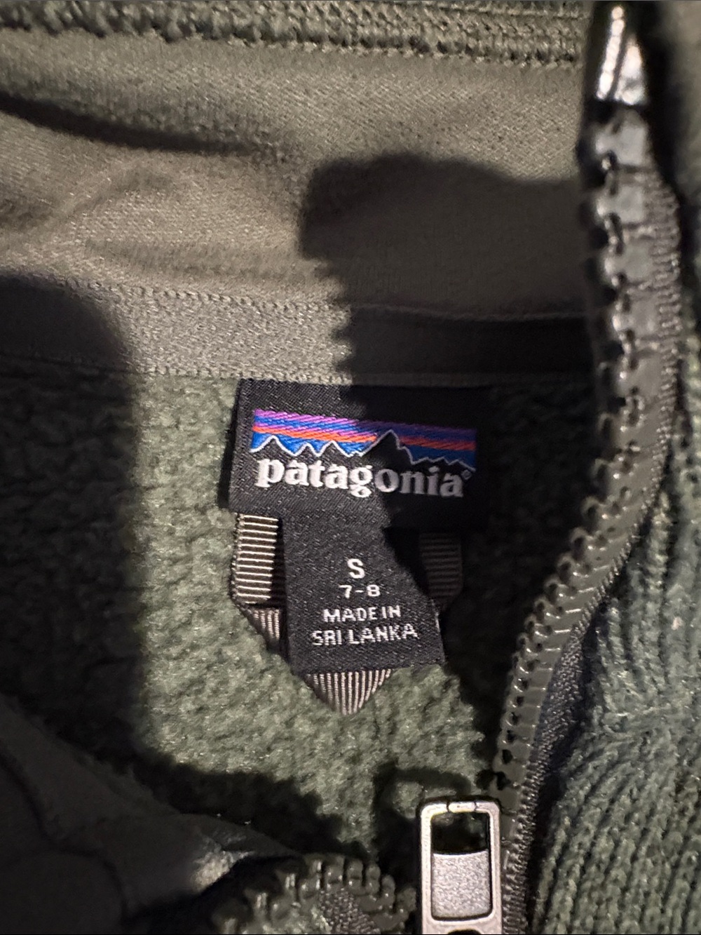 Patagonia Boys Better Sweater  Green Half-Zip Fleece Pullover Size 7-8 Like New - Picture 2 of 6